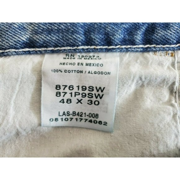 Rustler Jeans Mens Sz 48x30 Regular Straight Heavy Weight Light Wash - Picture 5 of 6